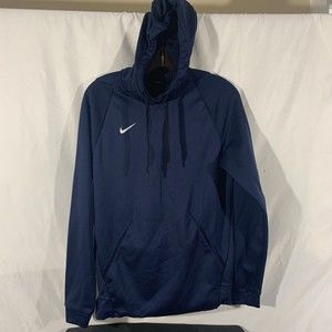 Nike Therma Dri Fit Hoodie Mens Size Small Pullover Blue 932022-484